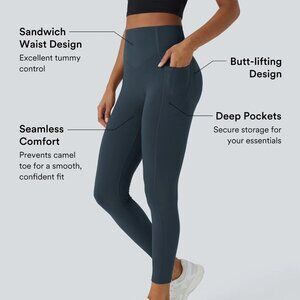 SoCinched High Waisted Butt Lifting Tummy Control Shaping Ultrasculpt Leggings